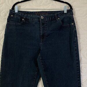 Lois Denim Long Black Jeans Size 34 Straight Leg